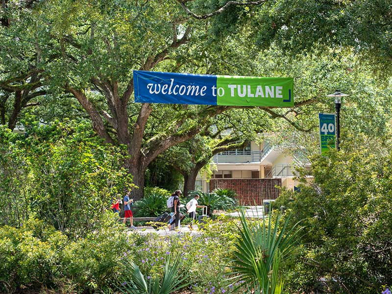 Tulane welcome banner